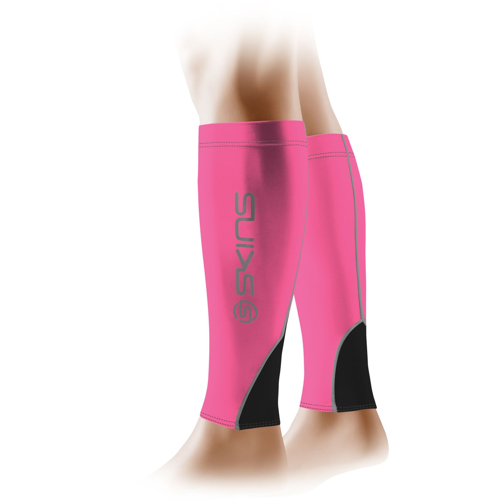 SKINS Skins ESSENTIAL - Calf Compression Sleeves - black/pink