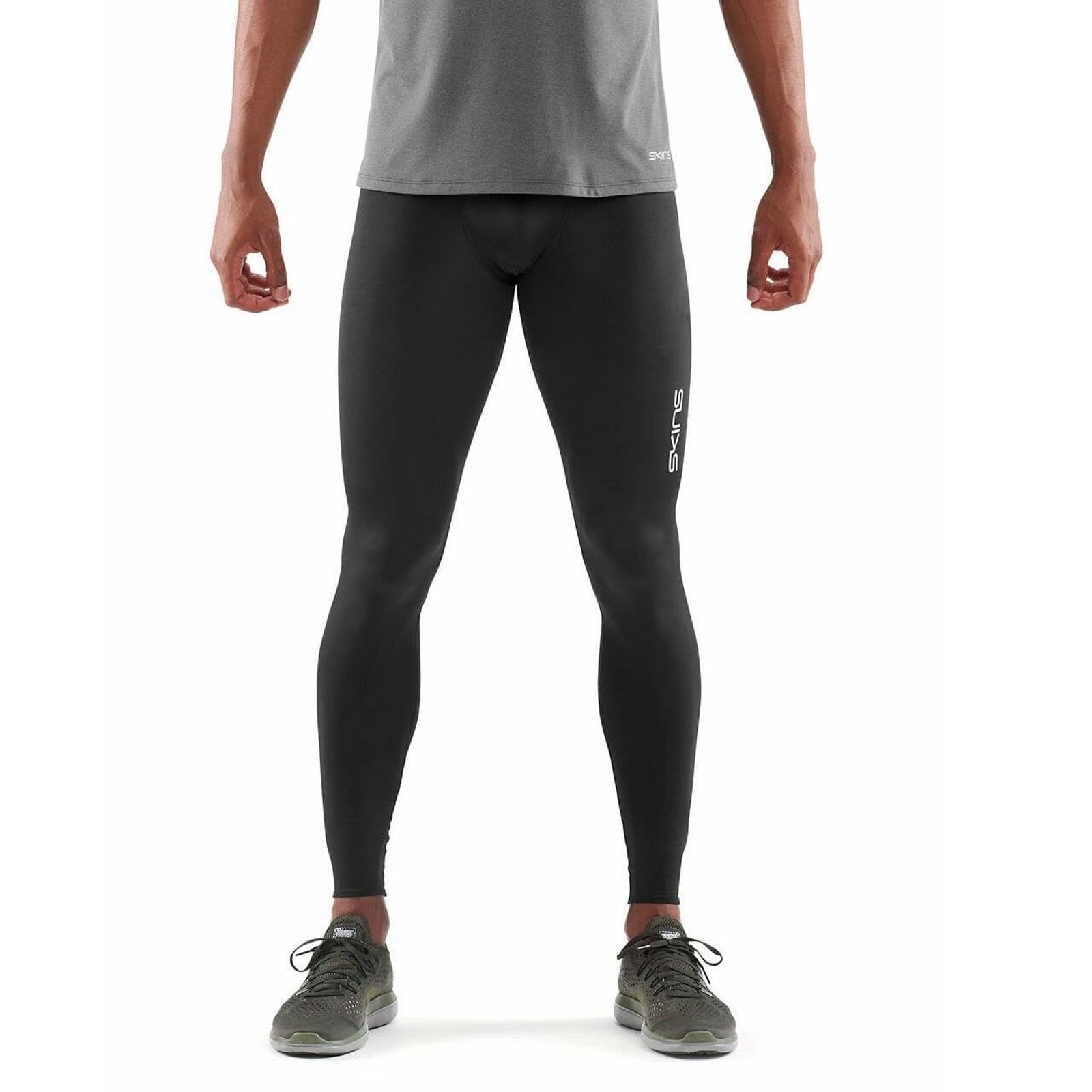 Skins Compression L DNAmic Force Mens Long Tights Sports Activewear/Gym  Black