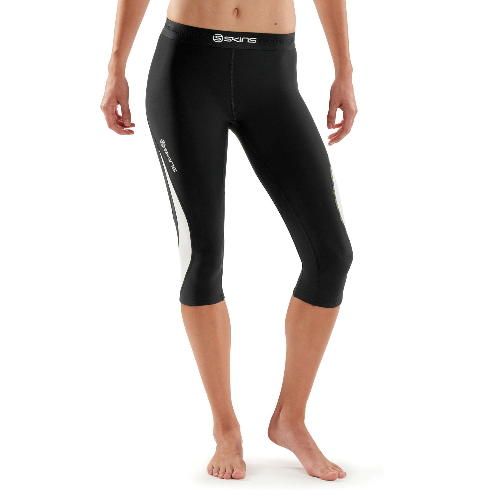 Skins Dnamic Thermal Womens Compression Long Tights (Black/Cloud) | BRAND  NEW