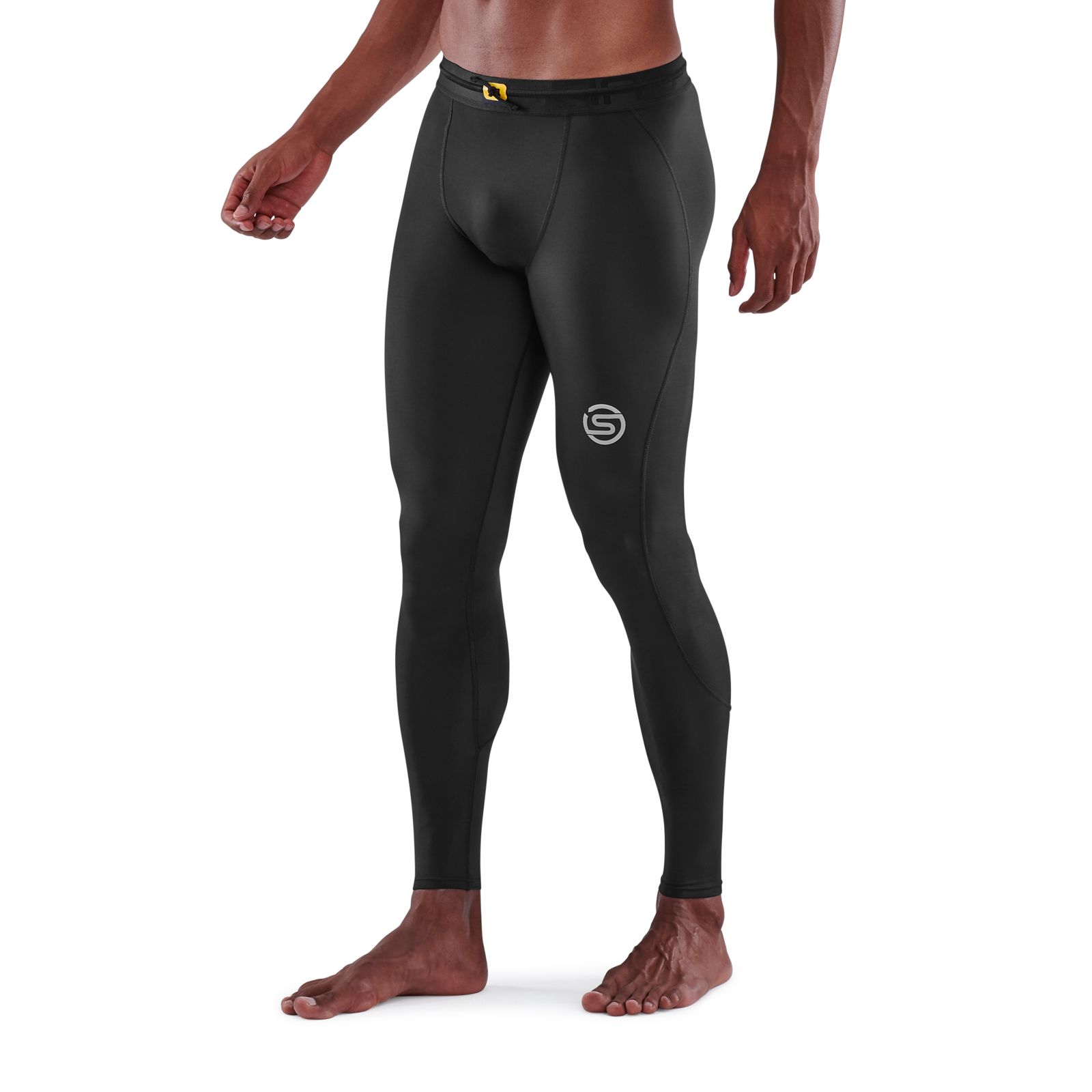 TRAVEL Compression BLACK SKINS TIGHTS SERIES-3 LONG MEN\'S - SKINS AND RECOVERY USA